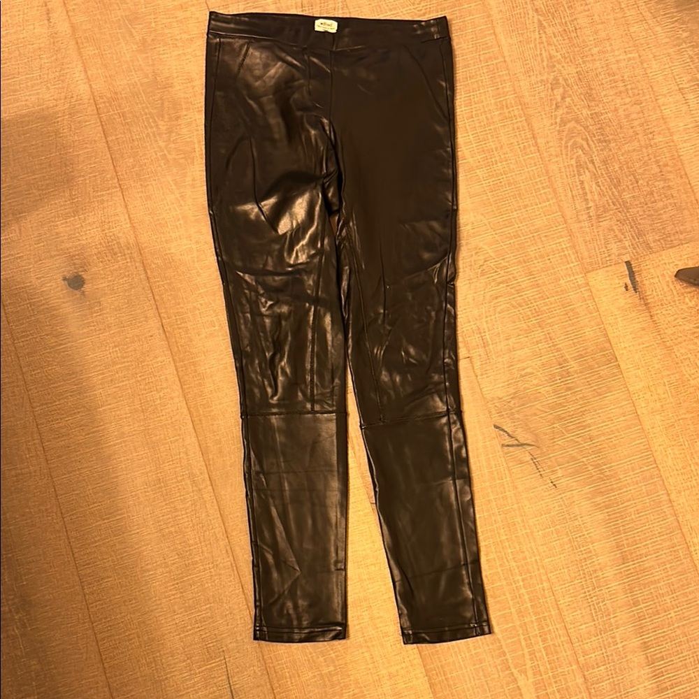 Black Faux Leather Leggings